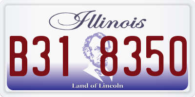 IL license plate B318350