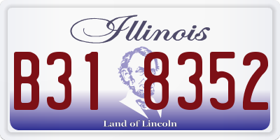 IL license plate B318352