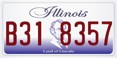 IL license plate B318357