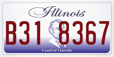 IL license plate B318367