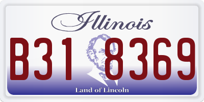 IL license plate B318369