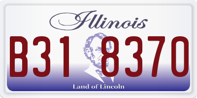 IL license plate B318370