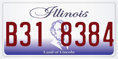 IL license plate B318384