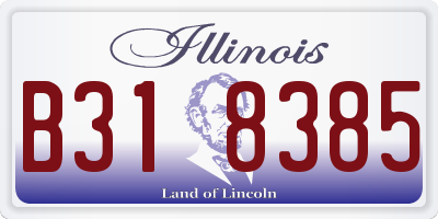 IL license plate B318385