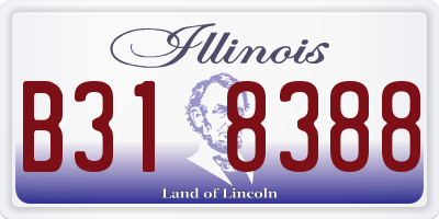 IL license plate B318388
