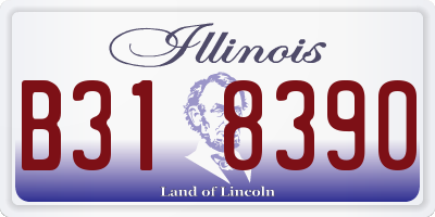 IL license plate B318390