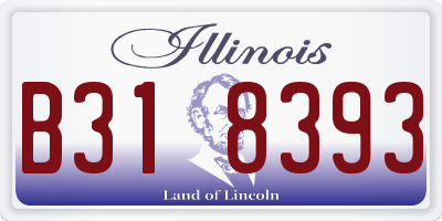 IL license plate B318393