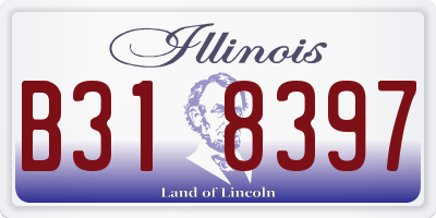 IL license plate B318397