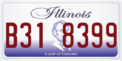 IL license plate B318399