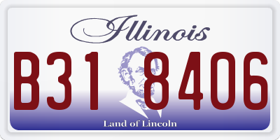 IL license plate B318406