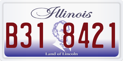 IL license plate B318421
