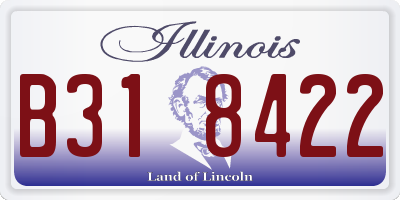 IL license plate B318422