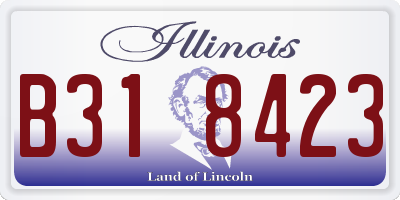 IL license plate B318423
