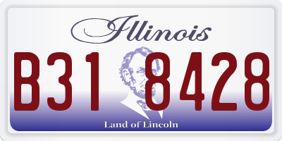 IL license plate B318428