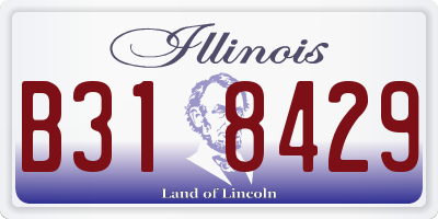 IL license plate B318429