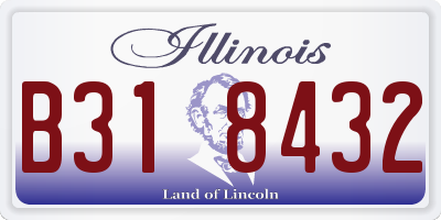 IL license plate B318432