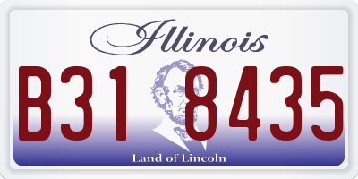 IL license plate B318435