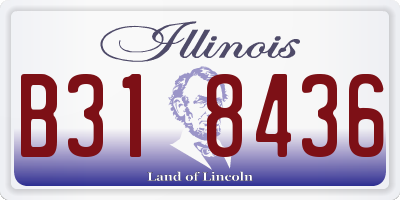 IL license plate B318436