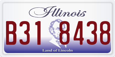 IL license plate B318438