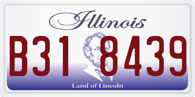 IL license plate B318439