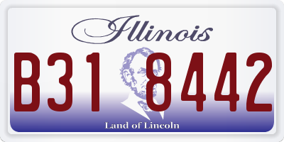 IL license plate B318442