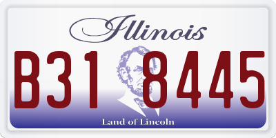 IL license plate B318445