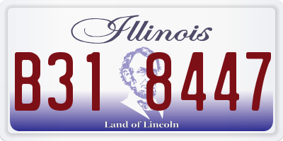 IL license plate B318447