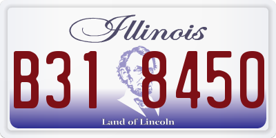 IL license plate B318450