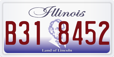 IL license plate B318452