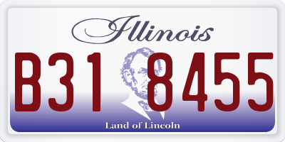 IL license plate B318455