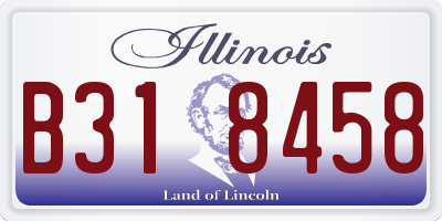 IL license plate B318458
