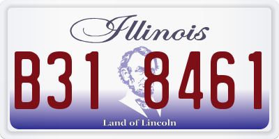 IL license plate B318461