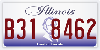 IL license plate B318462