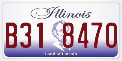 IL license plate B318470