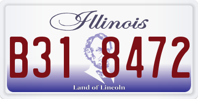 IL license plate B318472