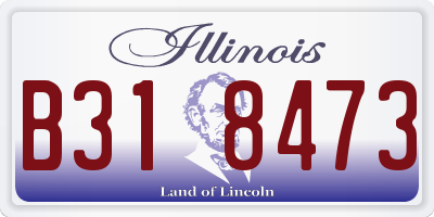 IL license plate B318473
