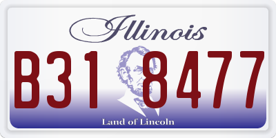 IL license plate B318477