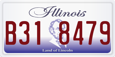 IL license plate B318479