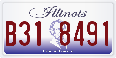 IL license plate B318491