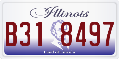 IL license plate B318497