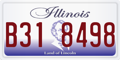 IL license plate B318498