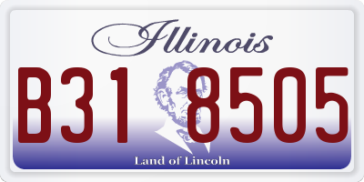 IL license plate B318505