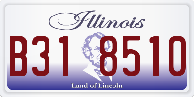 IL license plate B318510