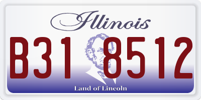 IL license plate B318512
