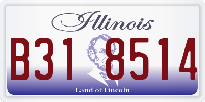IL license plate B318514