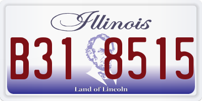 IL license plate B318515