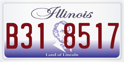 IL license plate B318517