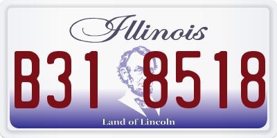 IL license plate B318518