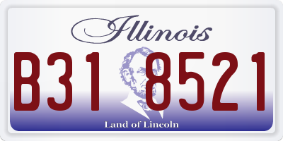 IL license plate B318521