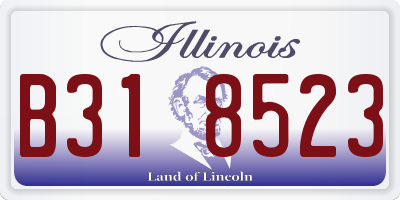 IL license plate B318523